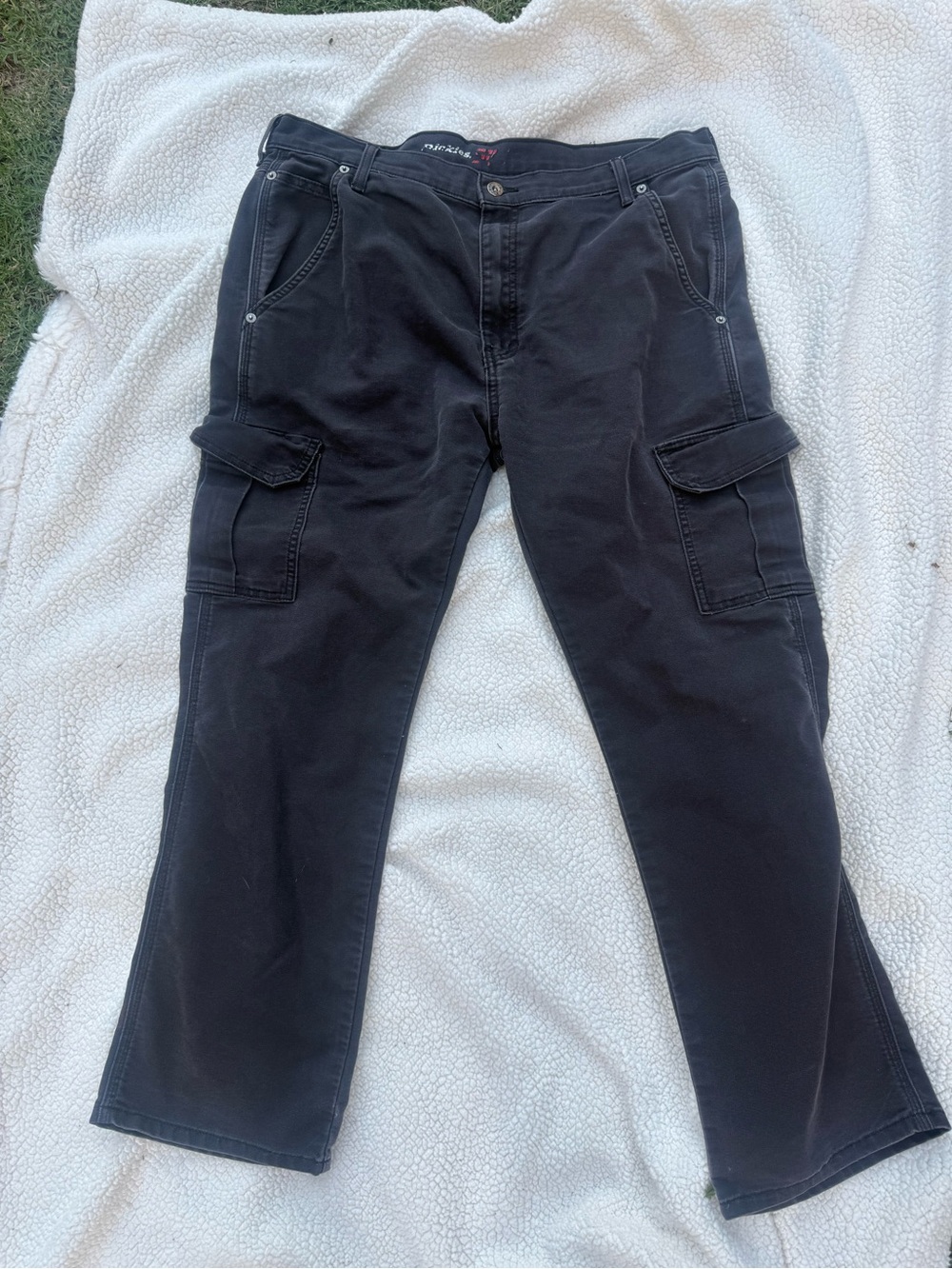 Dickies Men's Black Cargo Pants with Utility Pockets